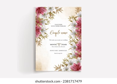 Shower bridal wedding invitation templates