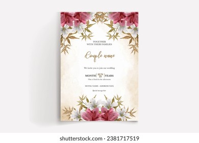 Shower bridal wedding invitation templates