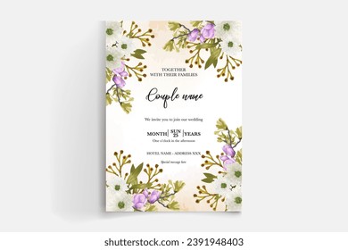 Shower bridal wedding invitation templates