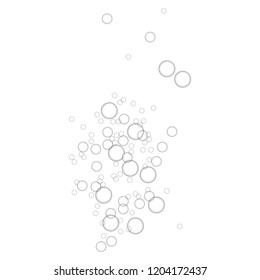 Shower bubbles icon. Realistic illustration of shower bubbles vector icon for web design