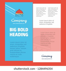 Shower  Business Company Poster Template. with place for text and images. vector background