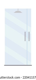 Shower cabin Bathroom Interior icon. Vector illustration
