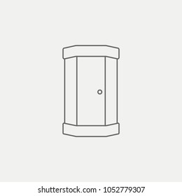 Shower cabin Flat Icon