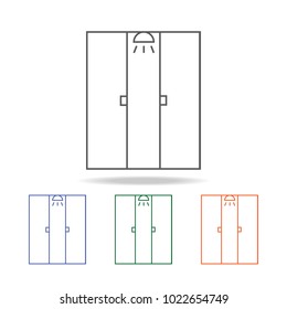 shower cabin icon. Element of bathroom tools multi colored icon for mobile concept and web apps. Icon for website design and development, app development. Premium icon on white background