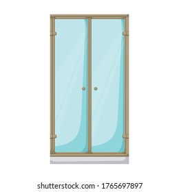 Icono de vector de cabina de ducha.Icono de vector de dibujos animados aislado en cabina de ducha de fondo blanco.