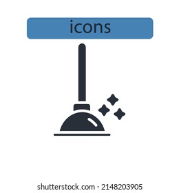 Shower cabins icons  symbol vector elements for infographic web