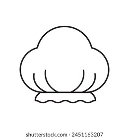 Diseño del icono de la gorra de ducha, aislado sobre fondo blanco, Ilustración vectorial