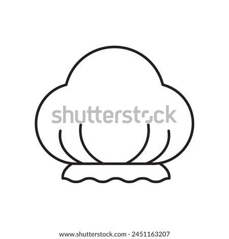 Shower cap icon design, isolated on white background, vector illustration