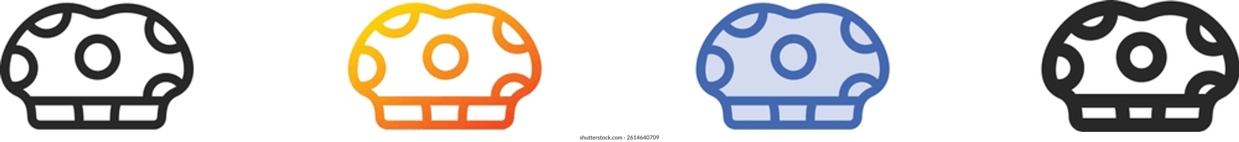 shower cap icon.Thin Linear, Gradient, Blue Stroke and bold Style Design Isolated On White Background