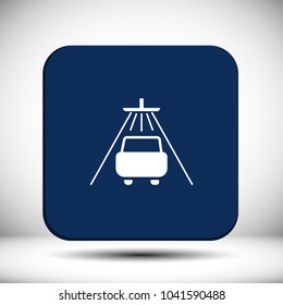 Shower for cars  vector icon 