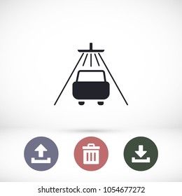 Shower for cars  vector icon 