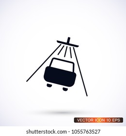Shower for cars  vector icon 