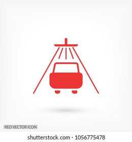 Shower for cars  vector icon 