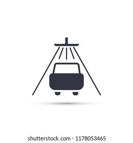 Shower for cars  vector icon 