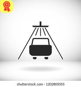 Shower for cars  vector icon 