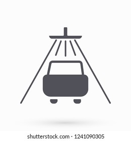 Shower for cars  vector icon 