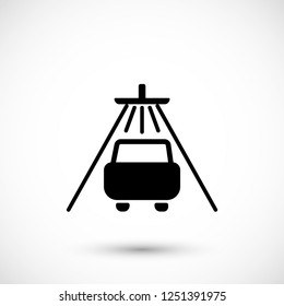 Shower for cars  vector icon 