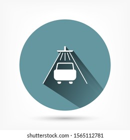 Shower for cars vector icon , lorem ipsum Flat design