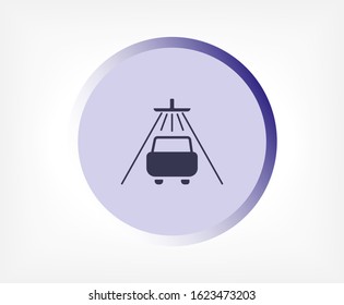 Shower for cars vector icon , lorem ipsum Flat design