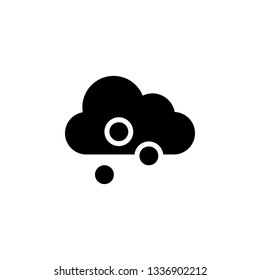 shower cloud icon. Element of weather illustration. Signs and symbols can be used for web, logo, mobile app, UI, UX