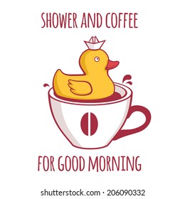 Shower and coffee