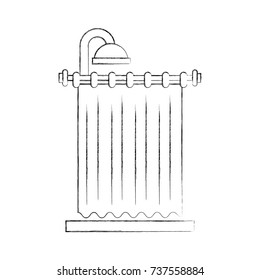 shower curtain clean interior element for bathroom