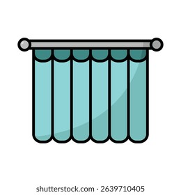 shower curtain icon vector design template simple and clean