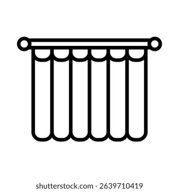 shower curtain icon vector design template simple and clean