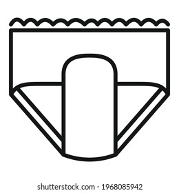 Duschnupfen Symbol. Outline-Dusche-Winzer-Vektorsymbol für Webdesign einzeln auf weißem Hintergrund