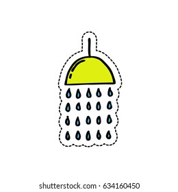 shower doodle icon