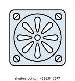 Shower drain editable stroke outline icon, vector illustration on white background