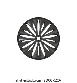 shower drainage grate cartoon. shower drainage grate sign. isolated symbol vector illustration