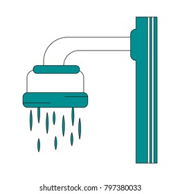 Shower faucet open