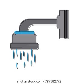 Shower faucet open