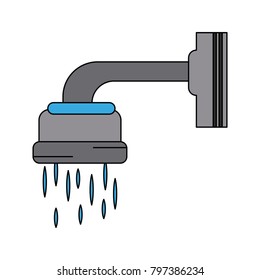 Shower faucet open