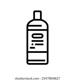 shower with fragrance free soap line icon vector. shower with fragrance free soap sign. isolated contour symbol black illustration