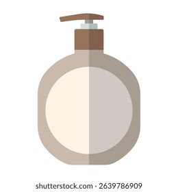 Shower gel color flat icon vector image for cosmetic store web sites