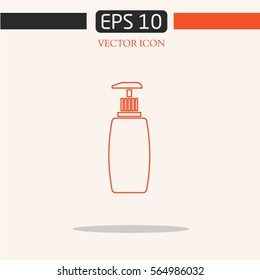 shower gel line icon vector. logo design.graphic image.simple icon for web