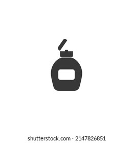 Shower Gel, Liquid Soap, Lotion, Cream, Shampoo, Bath Foam. Vector icon flat sign