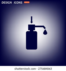 Shower Gel, Liquid Soap, Lotion, Cream, Shampoo, Bath Foam. icon. vector design
