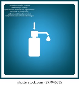 Shower Gel, Liquid Soap, Lotion, Cream, Shampoo, Bath Foam. icon. vector design
