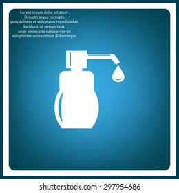 Shower Gel, Liquid Soap, Lotion, Cream, Shampoo, Bath Foam. icon. vector design