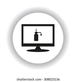 Shower Gel, Liquid Soap, Lotion, Cream, Shampoo, Bath Foam. icon. vector design