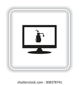 Shower Gel, Liquid Soap, Lotion, Cream, Shampoo, Bath Foam. icon. vector design