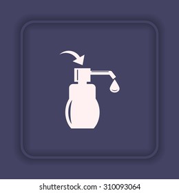 Shower Gel, Liquid Soap, Lotion, Cream, Shampoo, Bath Foam. icon. vector design