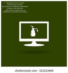Shower Gel, Liquid Soap, Lotion, Cream, Shampoo, Bath Foam. icon. vector design