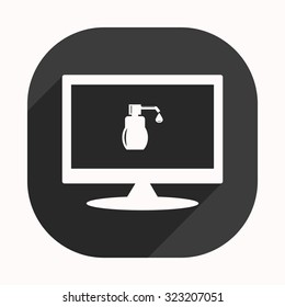 Shower Gel, Liquid Soap, Lotion, Cream, Shampoo, Bath Foam. icon. vector design