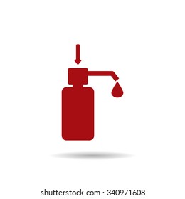 Shower Gel, Liquid Soap, Lotion, Cream, Shampoo, Bath Foam. icon. vector design