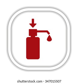 Shower Gel, Liquid Soap, Lotion, Cream, Shampoo, Bath Foam. icon. vector design