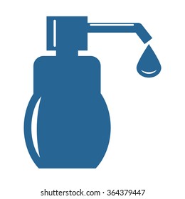 Shower Gel, Liquid Soap, Lotion, Cream, Shampoo, Bath Foam icon, vector illustration. Flat design style